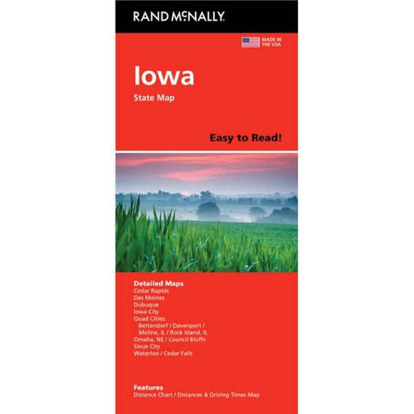 Iowa : Easy to Read : Folded Map Rand McNally