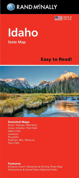 Idaho : state map : easy to read! Rand McNally