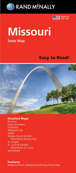 Missouri, Easy to Read State Map Rand McNally