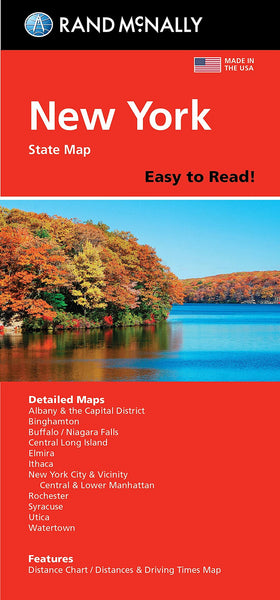 New York State Easy to Read Folded Map Rand McNally