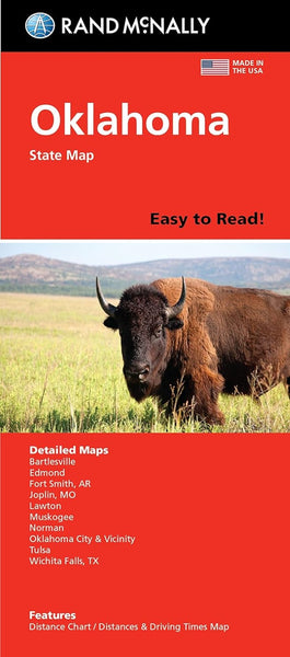 Oklahoma : state map : easy to read! Rand McNally
