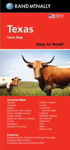 Texas : Easy to Read : Folded Map