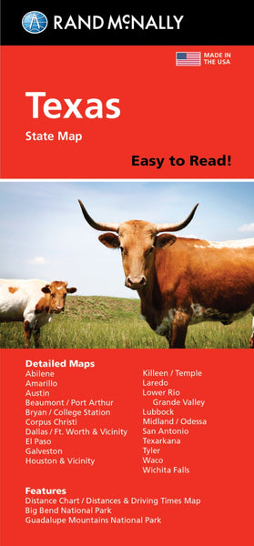 Texas : Easy to Read : Folded Map Rand McNally