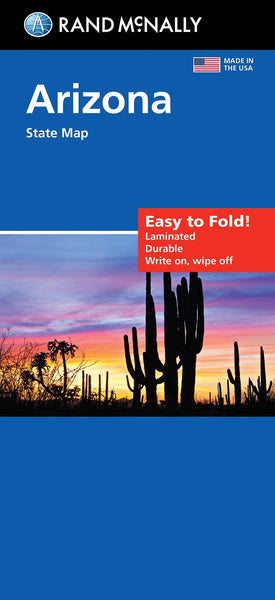 Arizona, Easy to Fold State Map Rand McNally