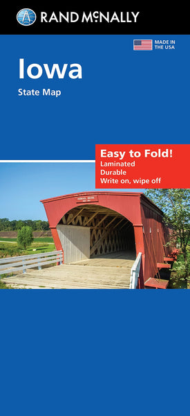 Iowa, Easy to Fold State Map Rand McNally