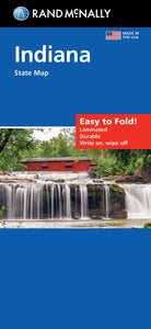 Indiana, Easy to Fold State Map