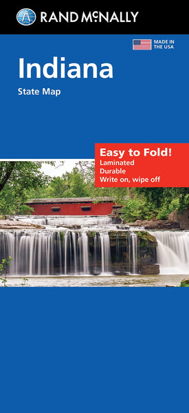 Indiana, Easy to Fold State Map Rand McNally