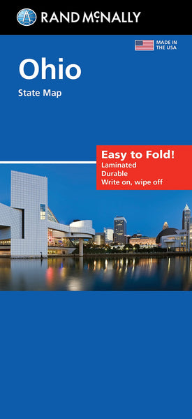Ohio, Easy to Fold Laminated Map Rand McNally