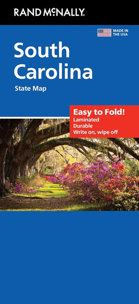 South Carolina, Easy to Fold Laminated Map Rand McNally