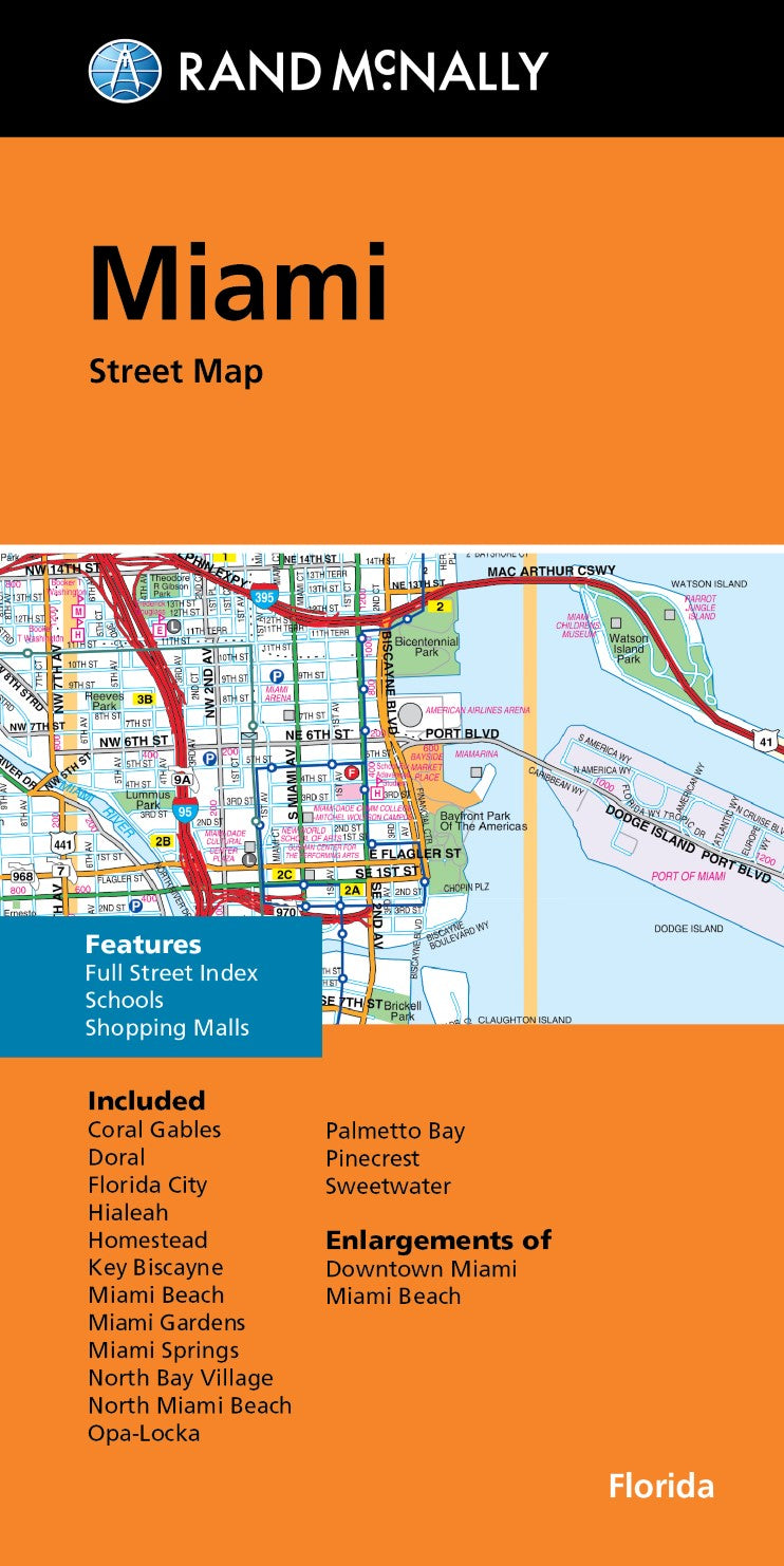 Miami, Florida Street Map | Map Geek.com