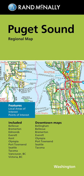 Puget Sound Regional Map Rand McNally