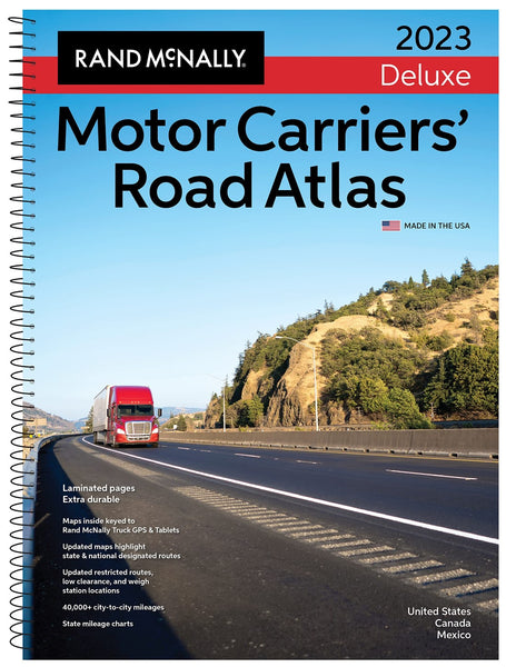 North America, 2023 Deluxe Motor Carriers' Road Atlas Rand McNally