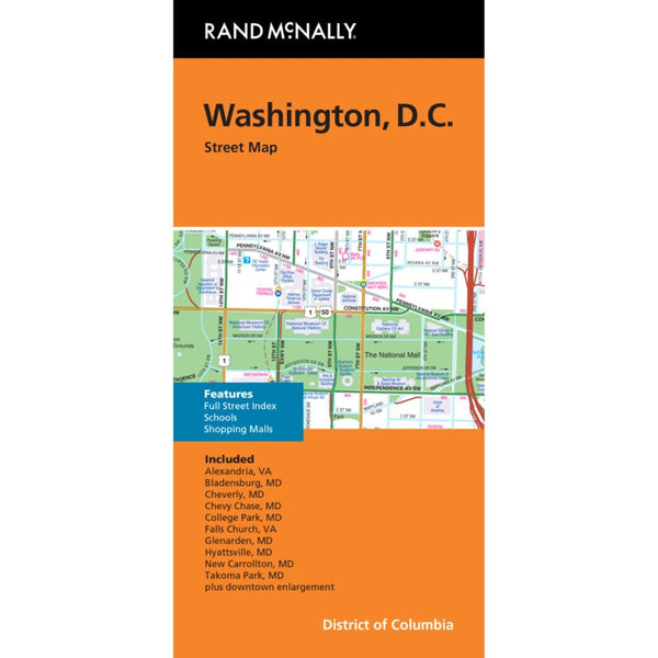 Washington, D.C. Street Map Rand McNally