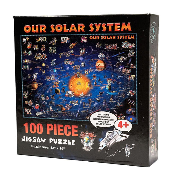 Our Solar System 100 Piece Puzzle Round World