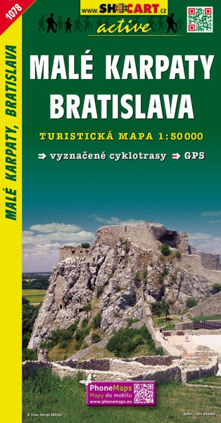 #1078 Slovensko, Malé Karpaty, Bratislava Hiking map SHOCart Publishing House