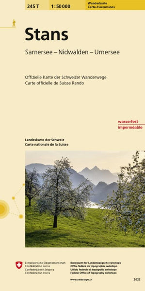 Stans : Switzerland 1:50,000 Topographic Hiking Series #245T Swiss Topo