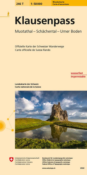Klausenpass : Switzerland 1:50,000 Topographic Hiking Series #246T Swiss Topo