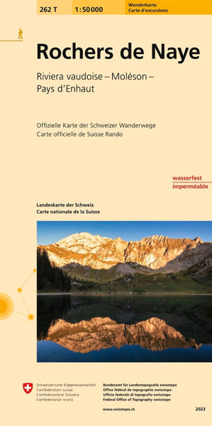 Rochers de Naye : Switzerland 1:50,000 Topographic Hiking Series #262T Swiss Topo