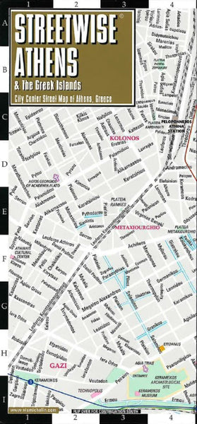 Streetwise Athens laminated map Streetwise Maps, Inc