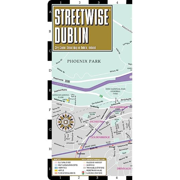 Streetwise Dublin laminated map Streetwise Maps, Inc