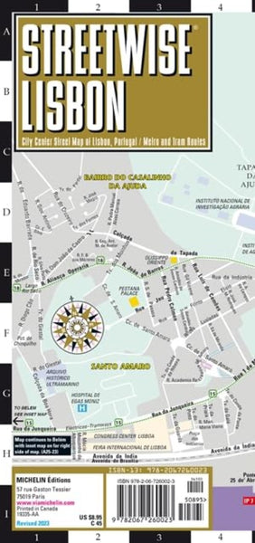 Streetwise Lisbon laminated map Streetwise Maps, Inc