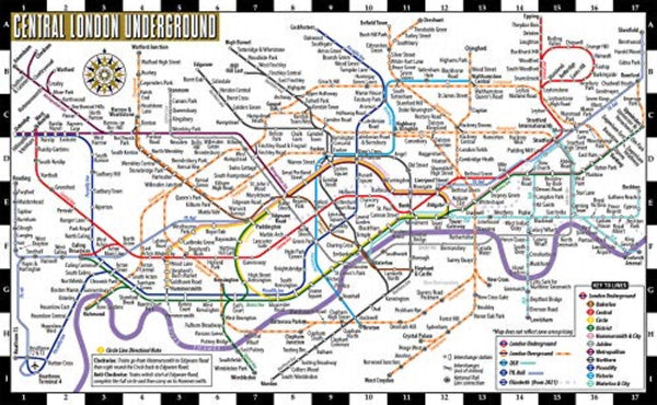 Streetwise London underground laminated map Streetwise Maps, Inc