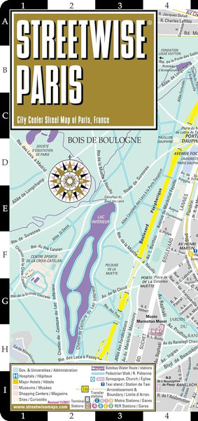 Streetwise Paris Map Streetwise Maps, Inc