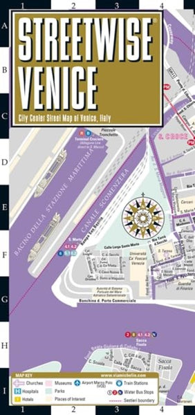 Streetwise Venice laminated map Streetwise Maps, Inc