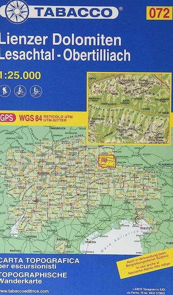 Lienzer Dolomiten : Lesachtal - Obertilliach Tabacco Map