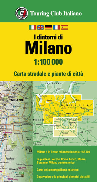 The surroundings of Milan 1:100,000 Touring Club Italiano