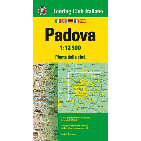 Padova : pianta della città = Padua : map of the city 1:12,500 Touring Club Italiano