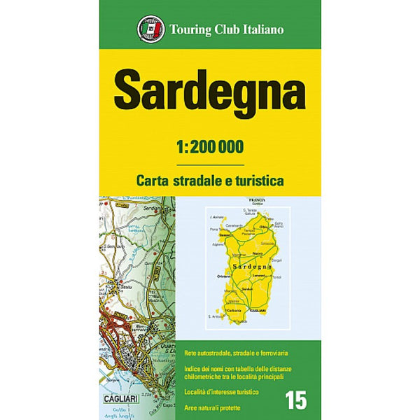 Sardegna : carta stradale e turistica = Sardinia : road and tourist map Touring Club Italiano