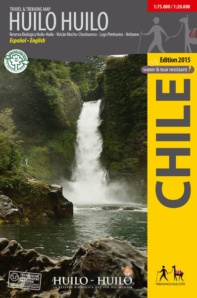 Huilo Huilo Travel and Trekking Map Trekking Chile