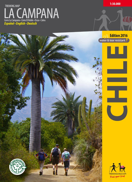 La Campana, Chile : Travel & Trekking Map Trekking Chile