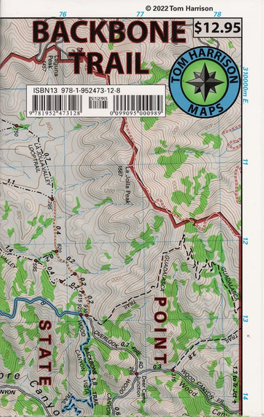 Backbone Trail Map Tom Harrison Maps