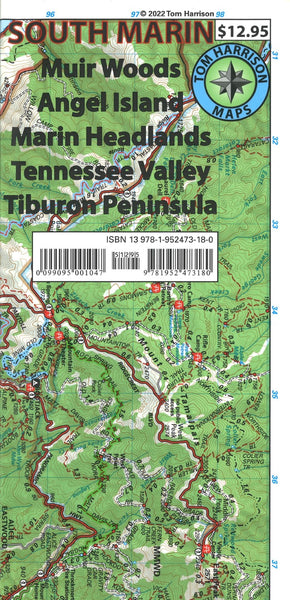 South Marin Topographic Map Tom Harrison Maps