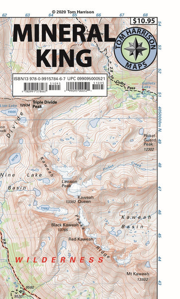 Mineral King Hiking Map Tom Harrison Maps