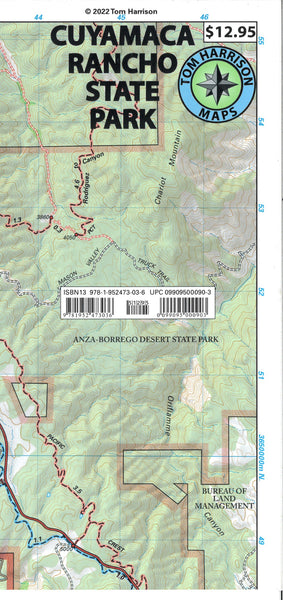 Cuyamaca Rancho State Park, California Tom Harrison Maps