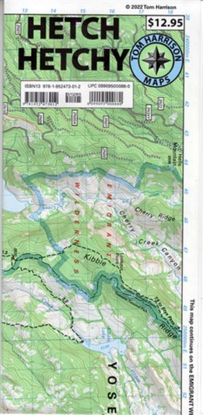 Hetch Hetchy, California Tom Harrison Maps