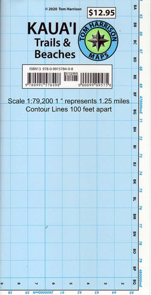 Kaua'i Trails & Beaches Tom Harrison Maps