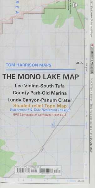 The Mono Lake Hiking Map Tom Harrison Maps