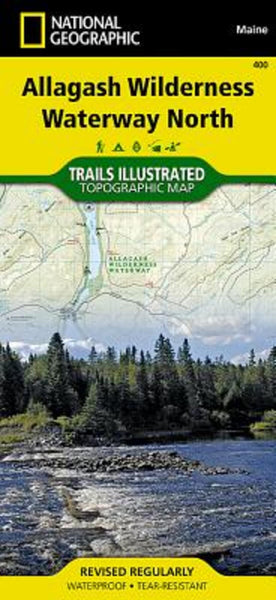 Allagash Wilderness Waterway, North, Maine, Map 400 National Geographic Maps