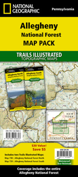 Allegheny National Forest [Map Pack Bundle] National Geographic Maps