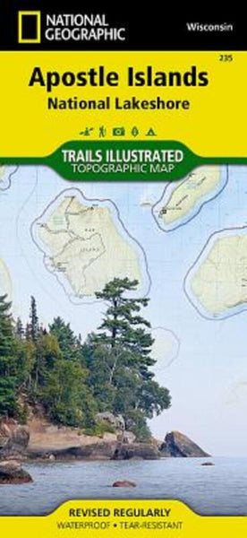 Apostle Island and National Lakeashore Trails National Geographic Maps