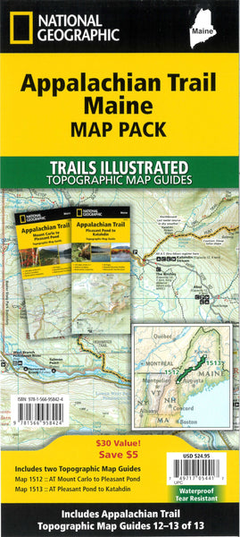 Appalachian Trail: Maine [Map Pack Bundle] National Geographic Maps