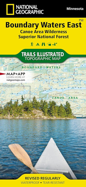 Boundary Water Canoe Area Wilderness East Trails Map National Geographic Maps