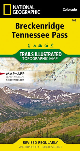 Breckenridge : Tennessee Pass : Colorado, USA National Geographic Maps