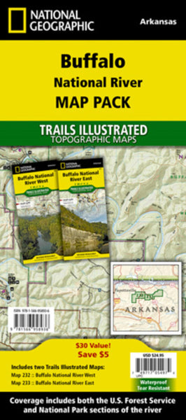 Buffalo National River [Map Pack Bundle] National Geographic Maps