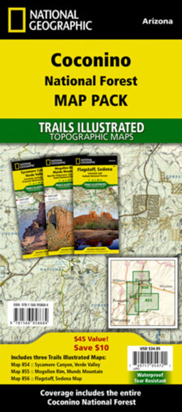 Coconino National Forest [Map Pack Bundle] National Geographic Maps