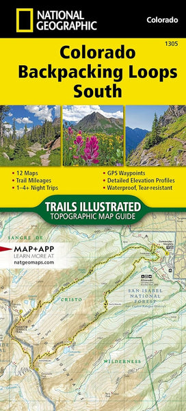 Colorado Backpack Loops South National Geographic Maps